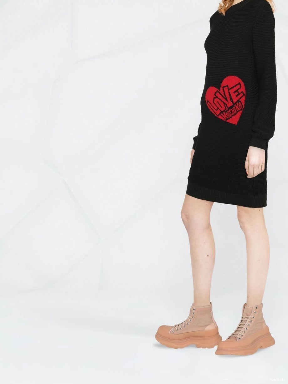 Affordable minidress Moschino Women heart motif Love knitted 0425